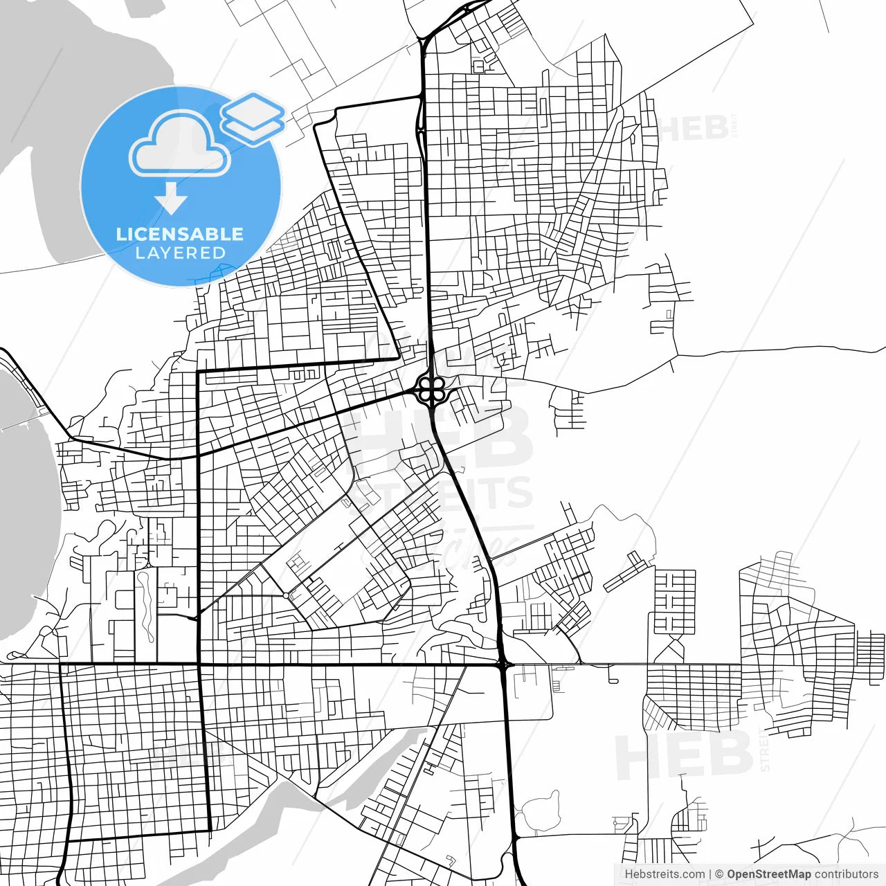 Layered PDF map of Punto Fijo, Venezuela