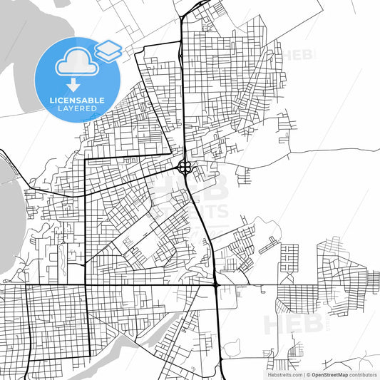 Layered PDF map of Punto Fijo, Venezuela