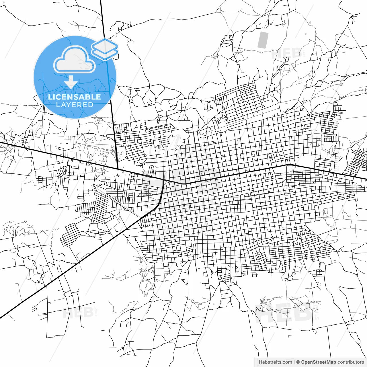 Layered PDF map of Maicao, Colombia