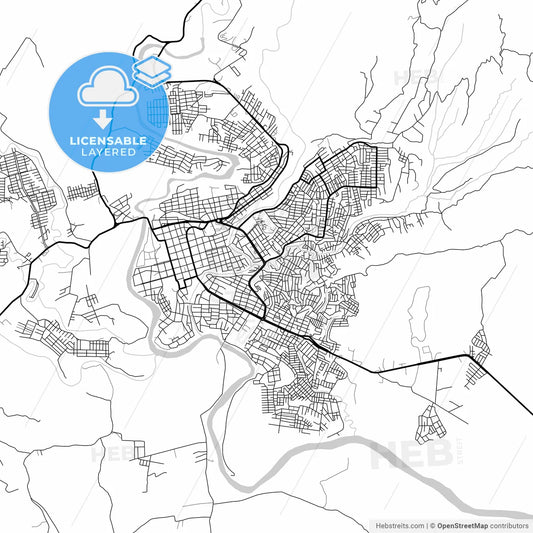 Layered PDF map of Florencia, Colombia