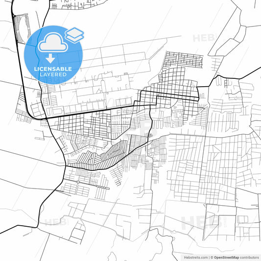 Layered PDF map of Palo Negro, Venezuela