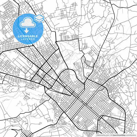 Layered PDF map of Riobamba, Ecuador
