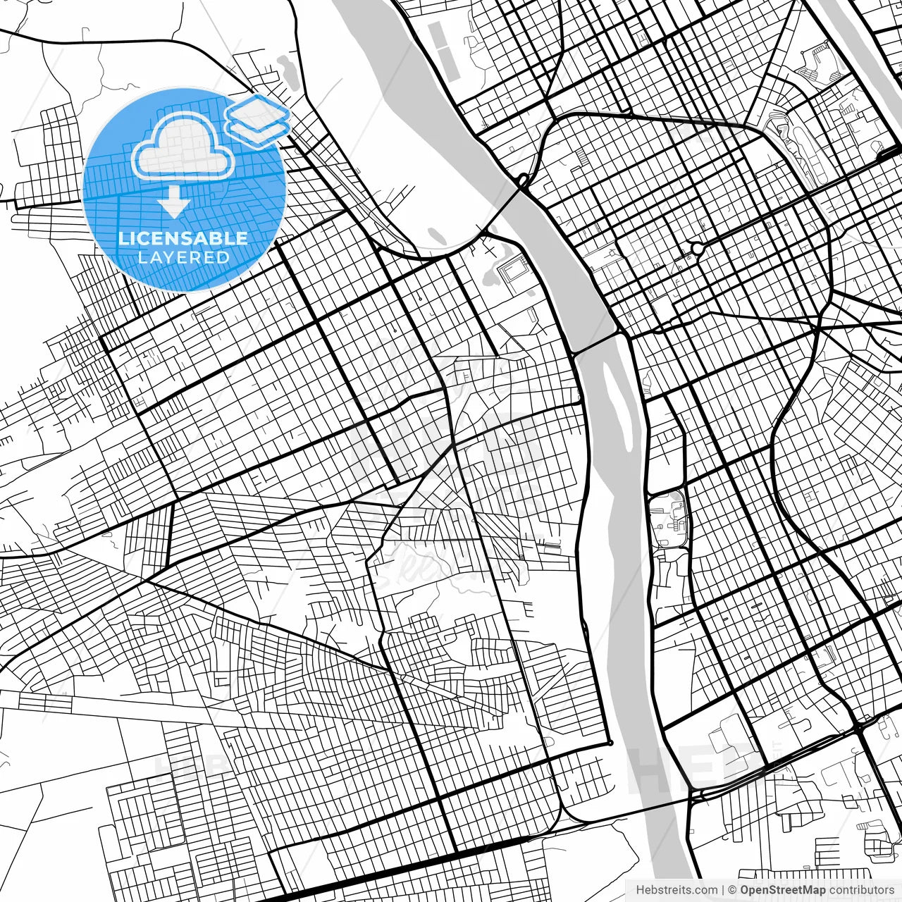 Layered PDF map of Timon, Brazil