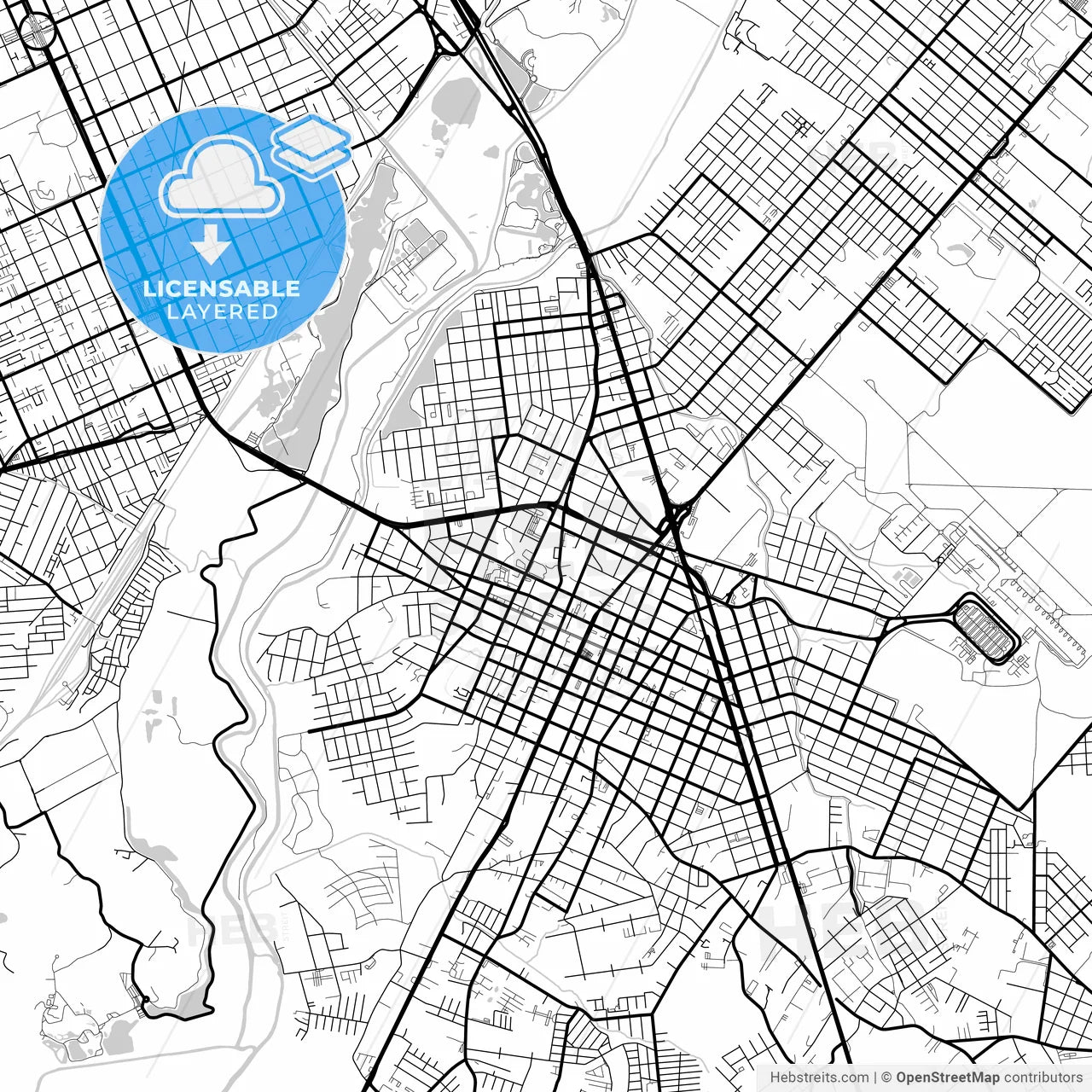 Layered PDF map of Sao Jose dos Pinhais, Brazil
