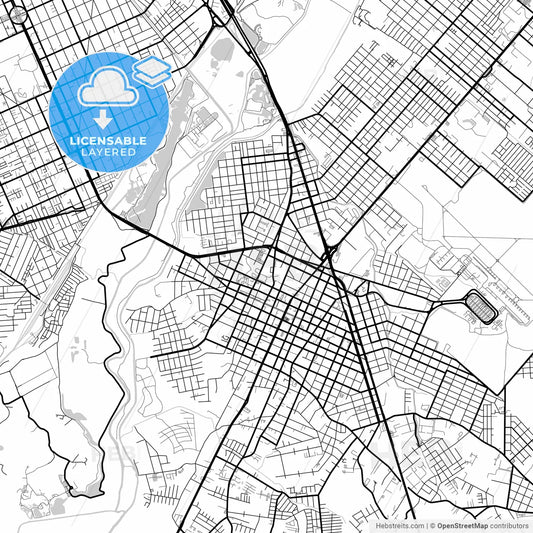 Layered PDF map of Sao Jose dos Pinhais, Brazil