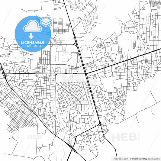 Layered PDF map of Anaco, Venezuela