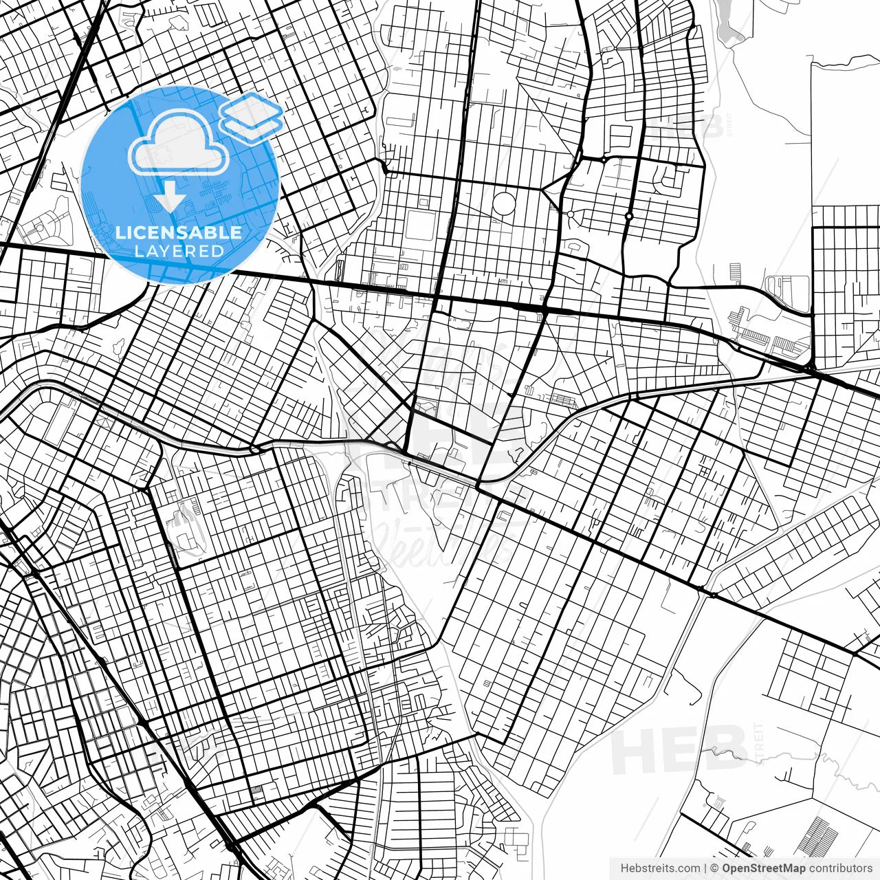 Layered PDF map of Pinhais, Brazil