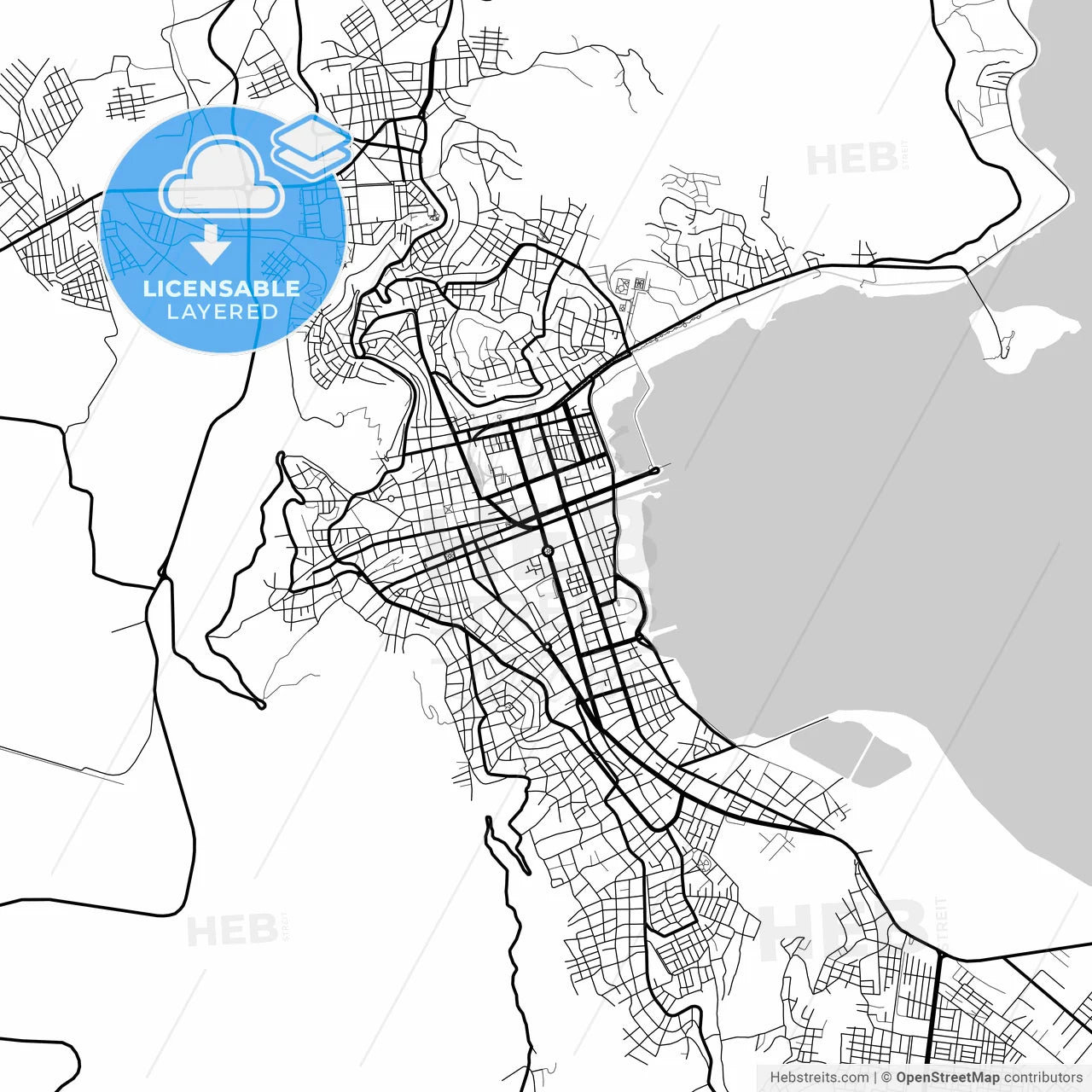 Layered PDF map of Puno, Peru