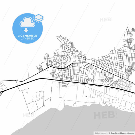 Layered PDF map of Mariara, Venezuela
