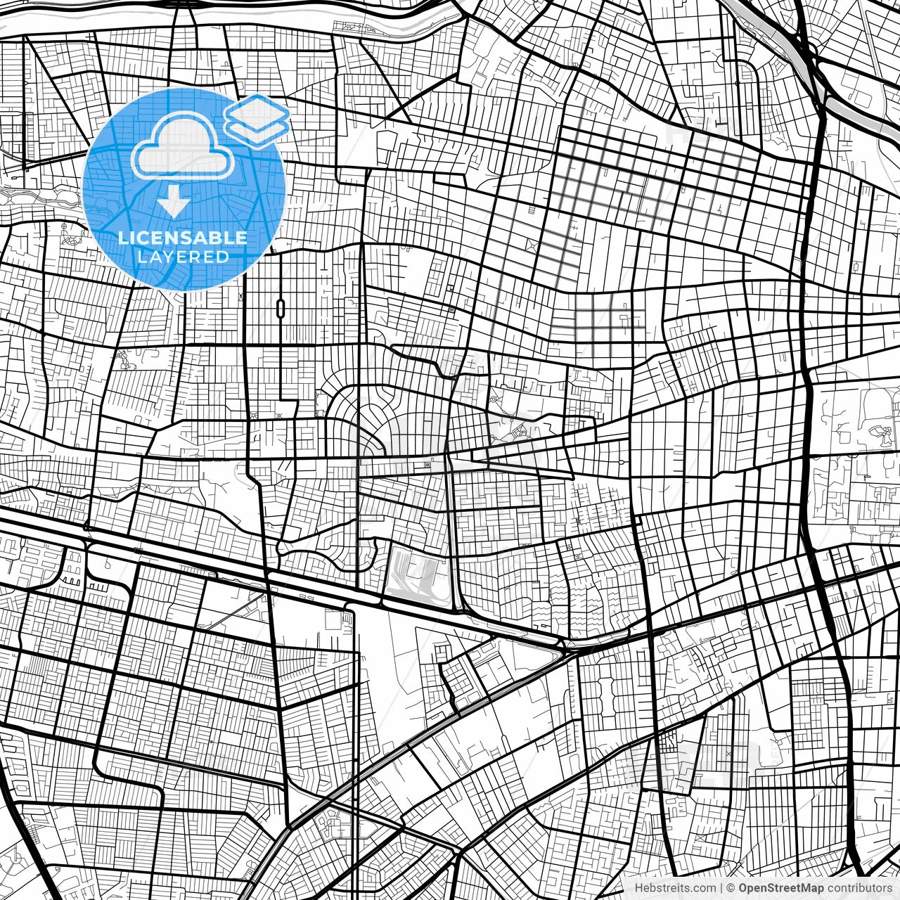 Layered PDF map of Lo Prado, Chile