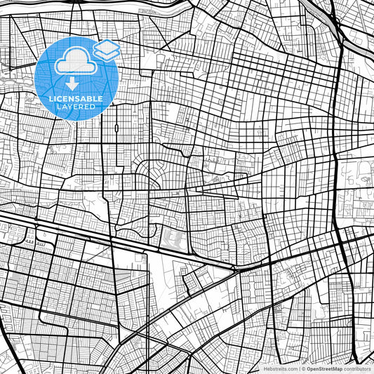 Layered PDF map of Lo Prado, Chile