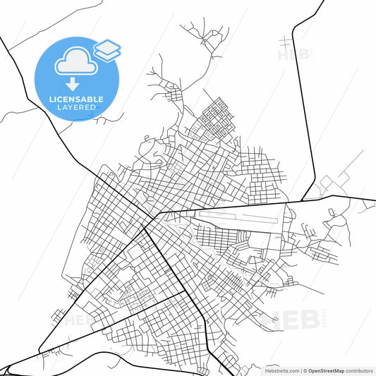 Layered PDF map of Carora, Venezuela