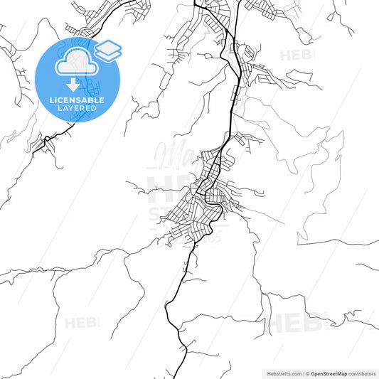 Layered PDF map of Timoteo, Brazil
