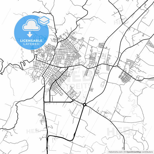 Layered PDF map of Zipaquira, Colombia