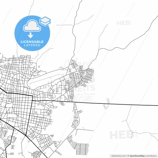 Layered PDF map of Valle de La Pascua, Venezuela