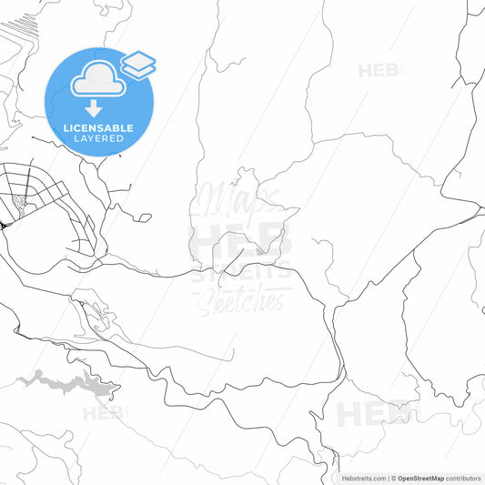Layered PDF map of Nova Lima, Brazil