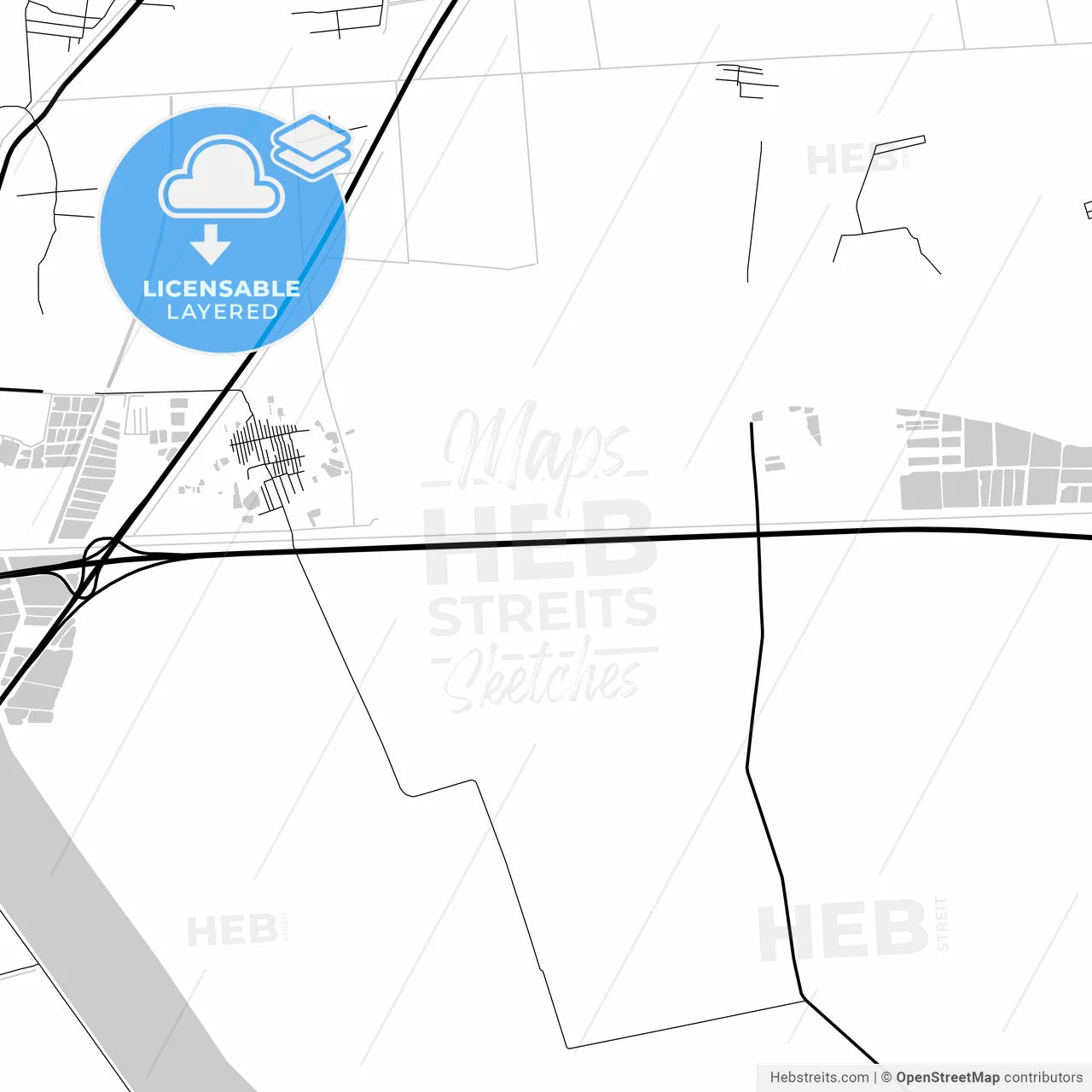 Layered PDF map of Tianjin, Tianjin, China