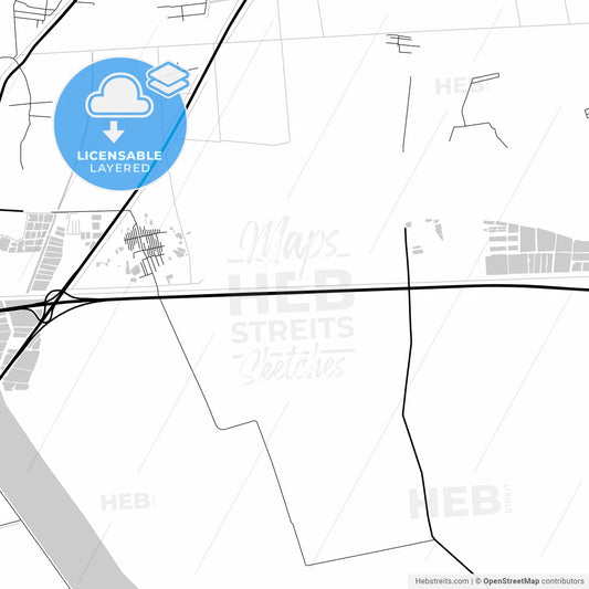 Layered PDF map of Tianjin, Tianjin, China