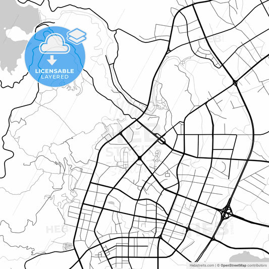 Layered PDF map of Putian, Fujian, China