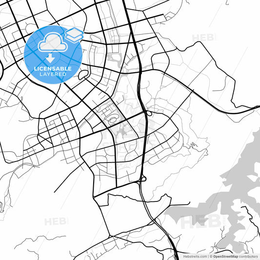 Layered PDF map of Wenling, Zhejiang, China