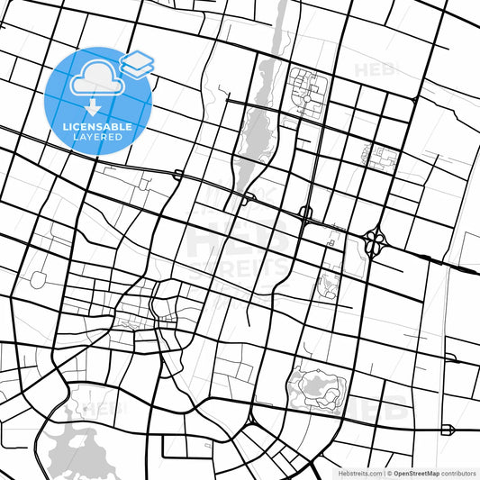 Layered PDF map of Zhangjiagang, Jiangsu, China