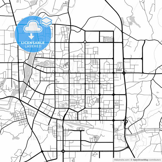 Layered PDF map of Maoming, Guangdong, China