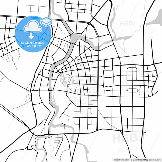 Layered PDF map of Zhuji, Zhejiang, China