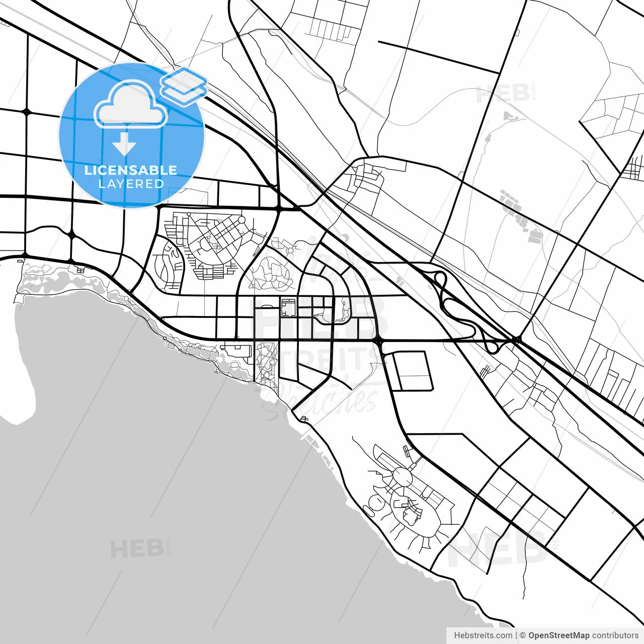 Layered PDF map of Pingdingshan, Henan, China