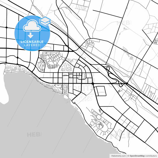 Layered PDF map of Pingdingshan, Henan, China