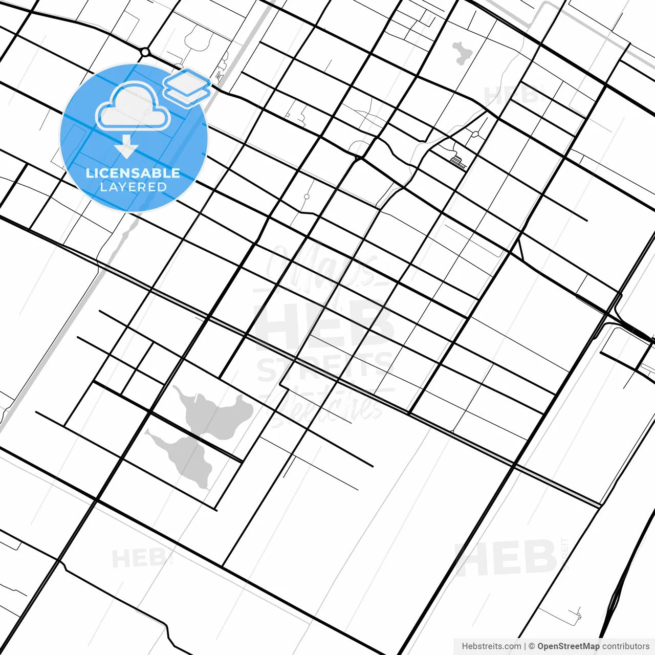 Layered PDF map of Qidong, Jiangsu, China