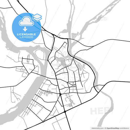 Layered PDF map of Wuchuan, Guangdong, China