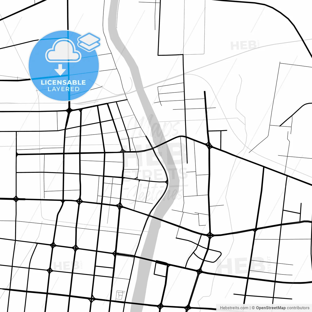 Layered PDF map of Xinyi, Jiangsu, China