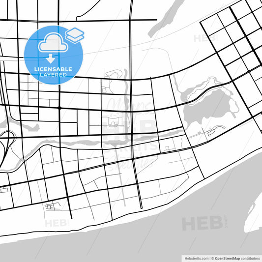 Layered PDF map of Anqing, Anhui, China