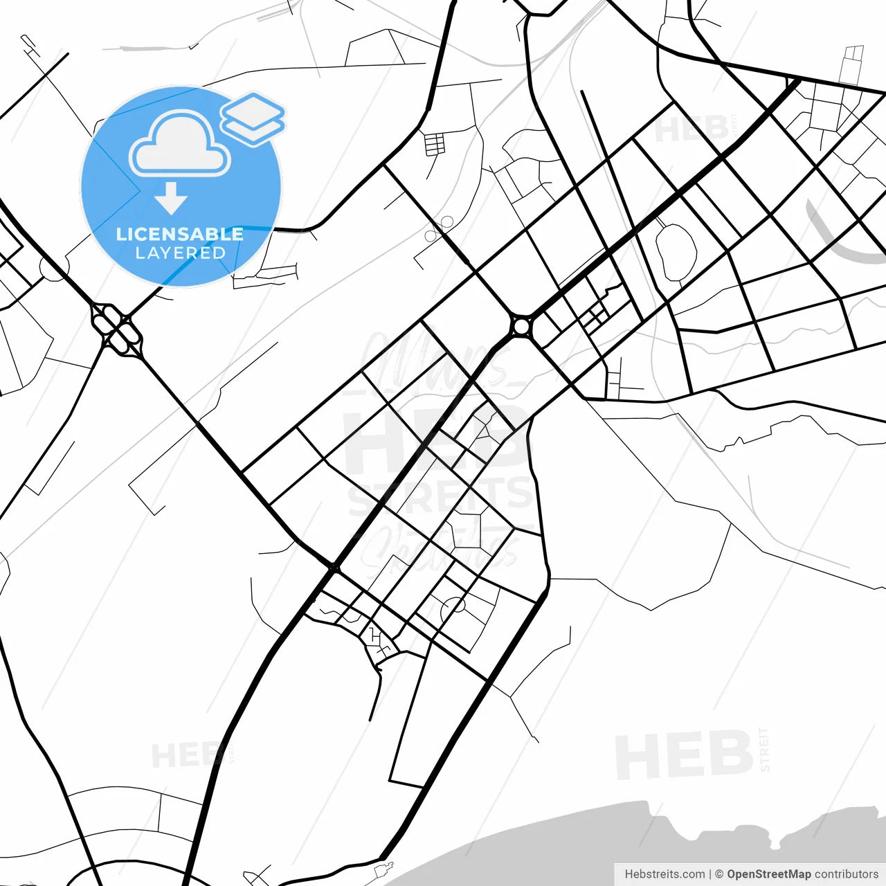 Layered PDF map of Huludao, Liaoning, China