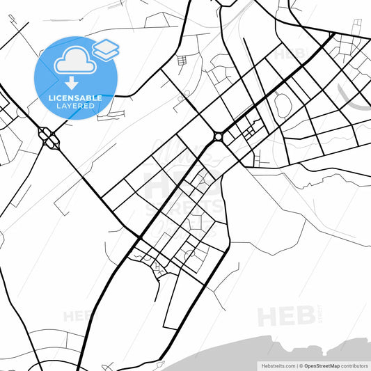 Layered PDF map of Huludao, Liaoning, China