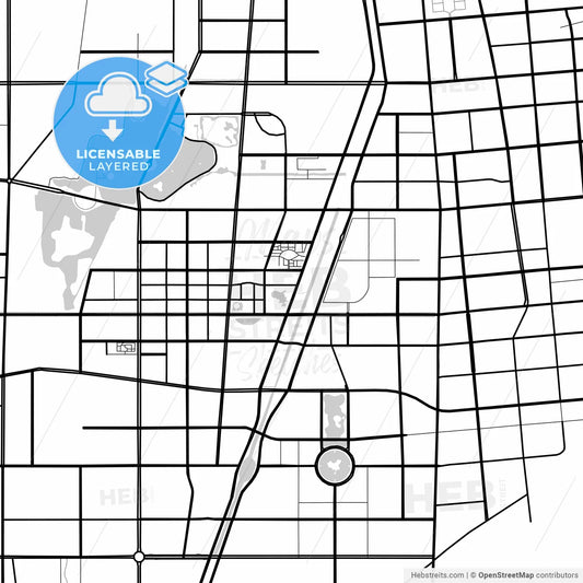 Layered PDF map of Binzhou, Shandong, China