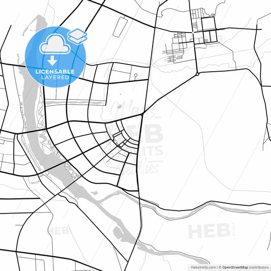 Layered PDF map of Liaoyang, Liaoning, China