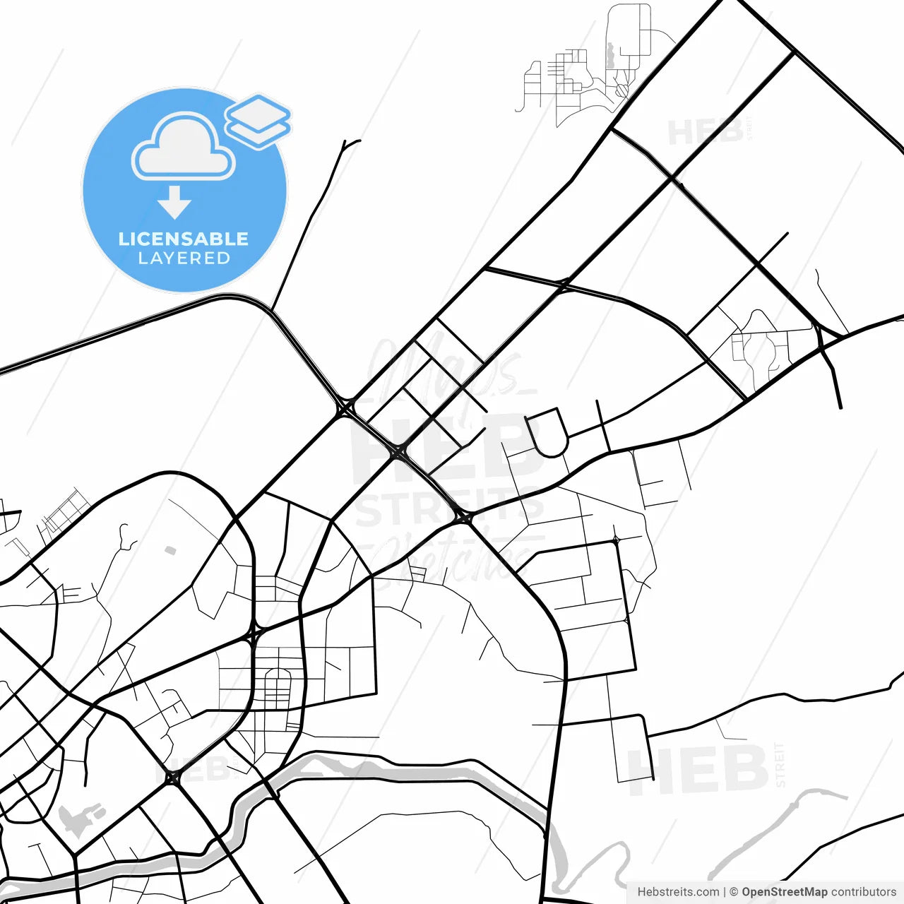 Layered PDF map of Yulin, Guangxi, China