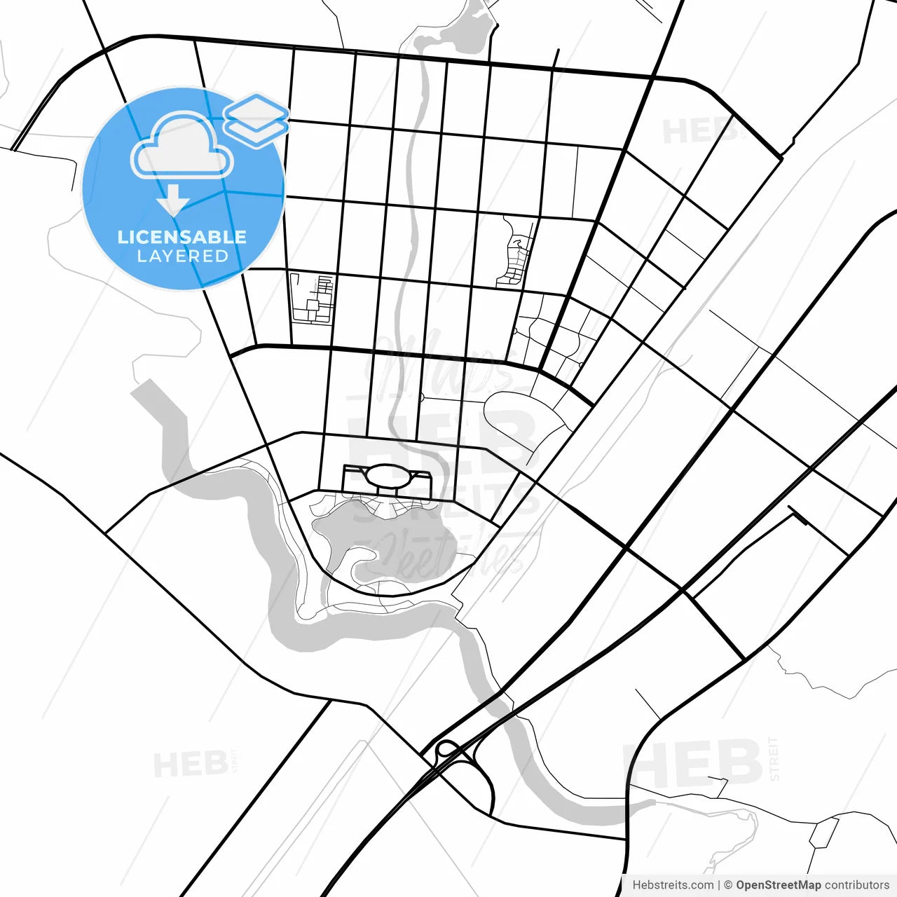 Layered PDF map of Tieling, Liaoning, China