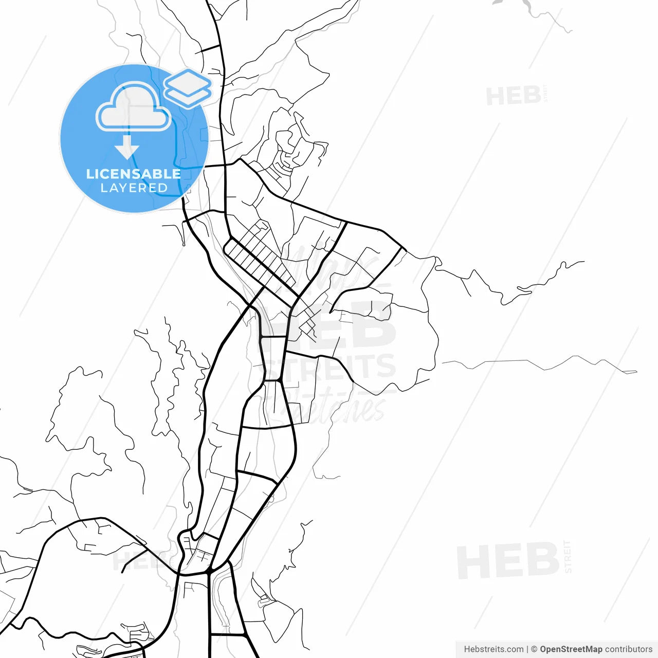 Layered PDF map of Altay, Xinjiang, China