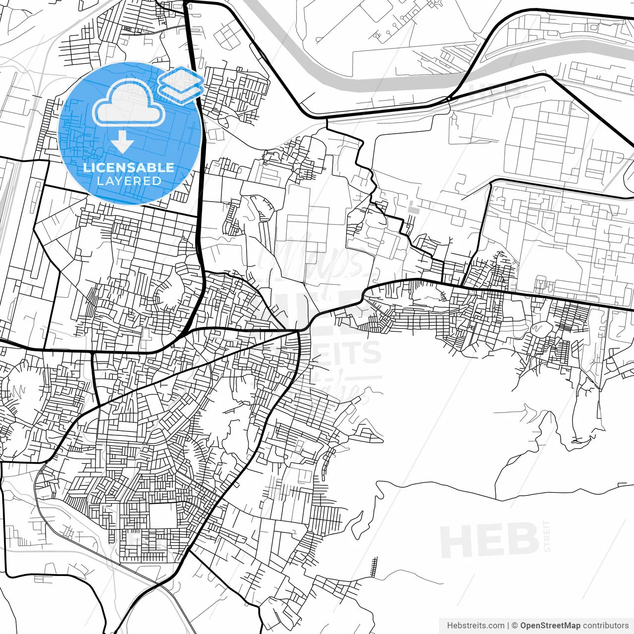 Layered PDF map of Visakhapatnam, Andhra Pradesh, India
