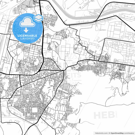 Layered PDF map of Visakhapatnam, Andhra Pradesh, India