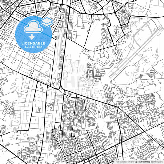 Layered PDF map of Jodhpur, Rajasthan, India