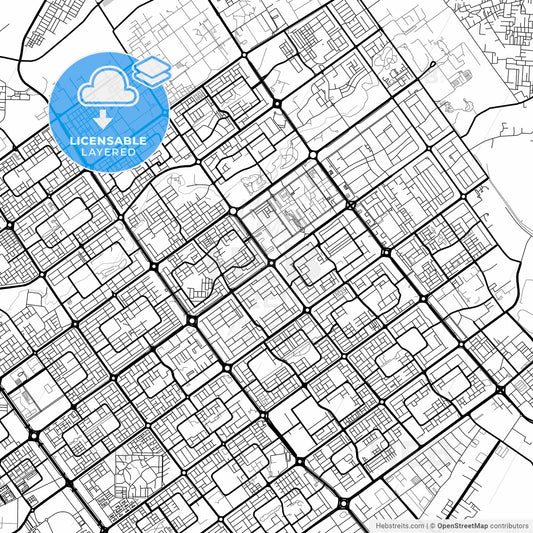 Layered PDF map of Chandigarh, Chandigarh, India