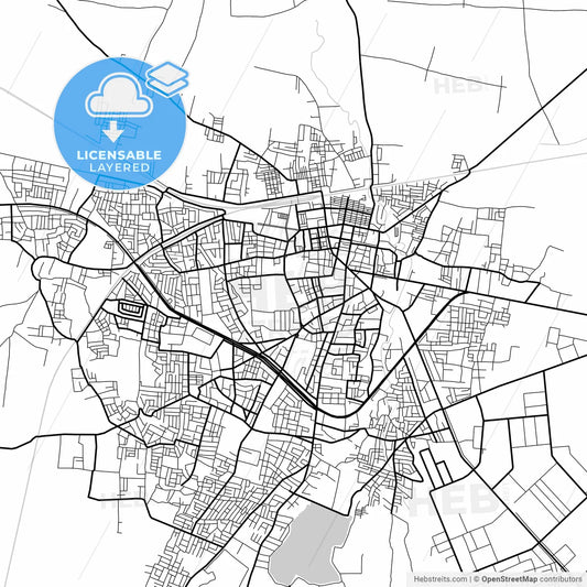 Layered PDF map of Jalgaon, Maharashtra, India