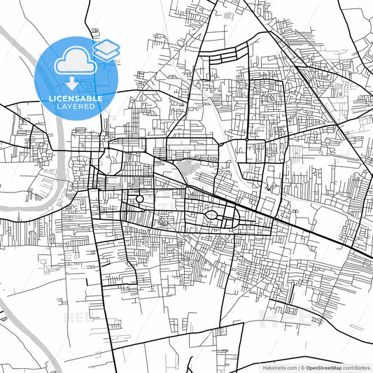 Layered PDF map of Sangli-Miraj Kupwad, Maharashtra, India