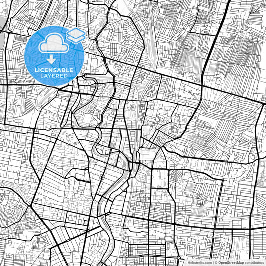 Layered PDF map of Surabaya, East Java, Indonesia