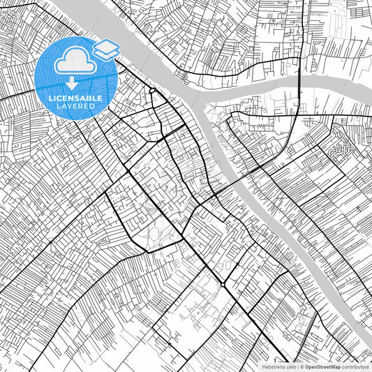 Layered PDF map of Pontianak, West Kalimantan, Indonesia