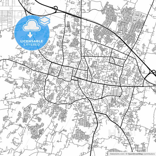 Layered PDF map of Serang, Banten, Indonesia