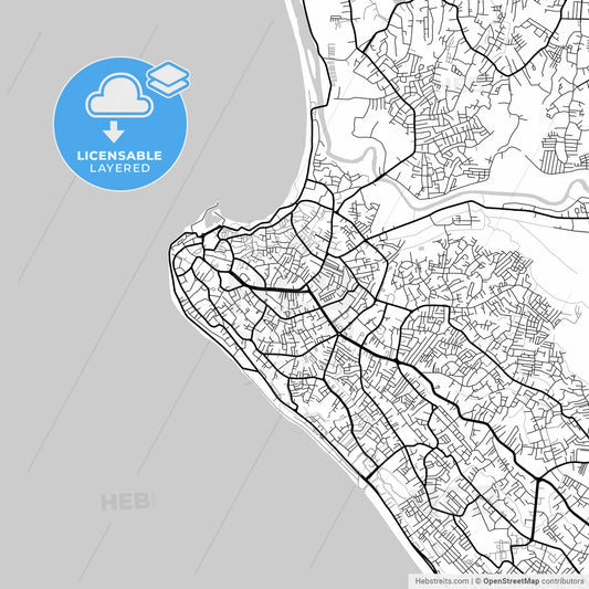 Layered PDF map of Bengkulu, Bengkulu, Indonesia
